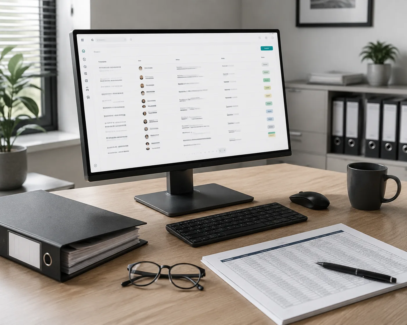Audit trail and permission settings in the Kassenta console